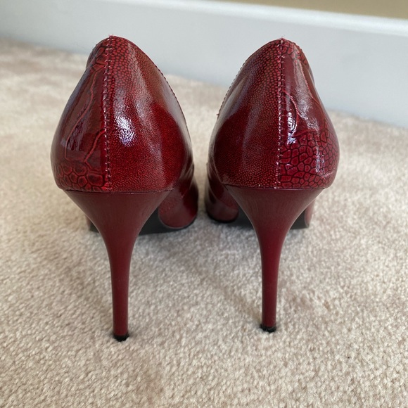 Roberto Vianni Red Crocodile print size 5.5 - Picture 2 of 4